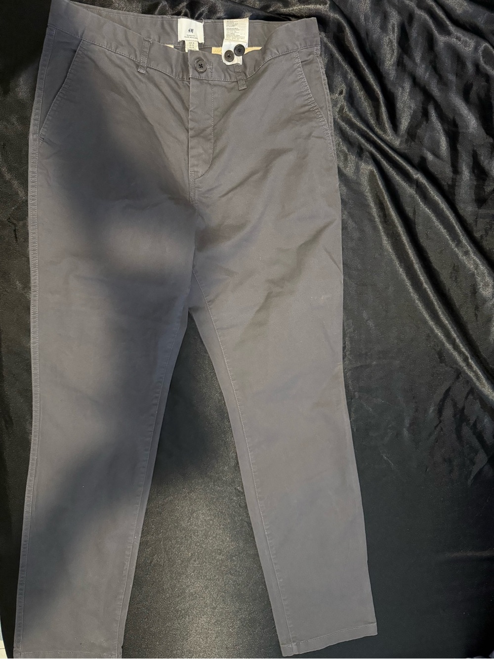 H&M Men's Gray Chino Pants - Straight Fit